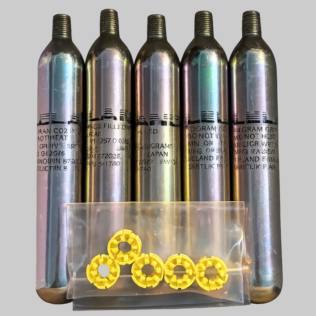 RAA-60 Re-Arm 5-Pack Auto 60g CO2 and Bobbins